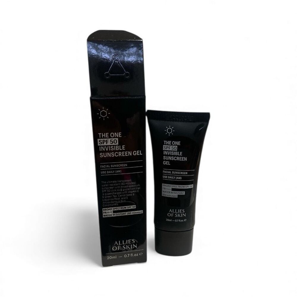Allies of Skin The One SPF 50 Invisible Sunscreen Gel 20ml / 0.7 fl oz New Unsea